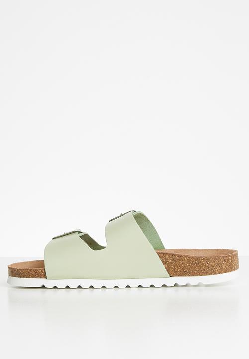 Vero Moda - Carla leather sandal - green 