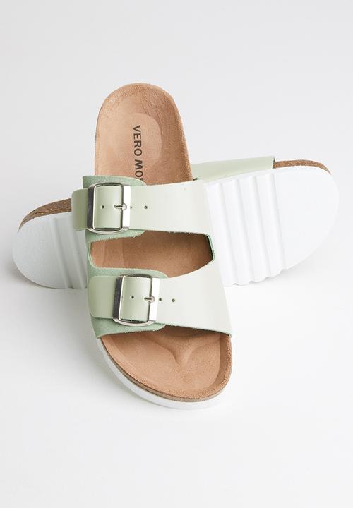 Vero Moda - Carla leather sandal - green 