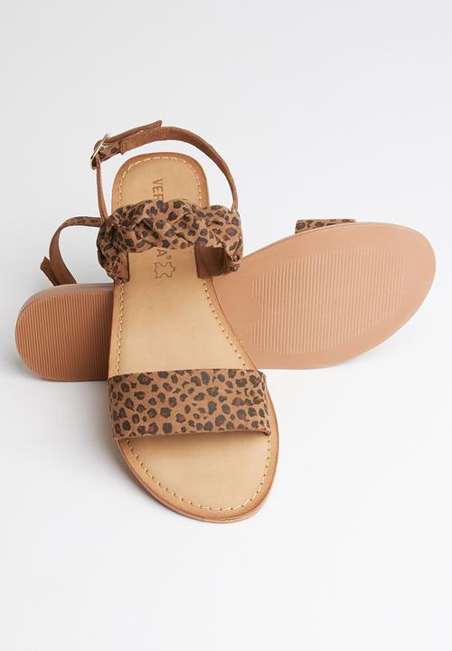 Vero Moda - Amrita leather sandal - brown & black 