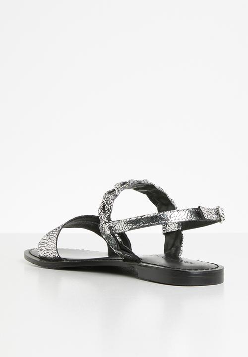 Vero Moda - Amrita leather sandal - silver
