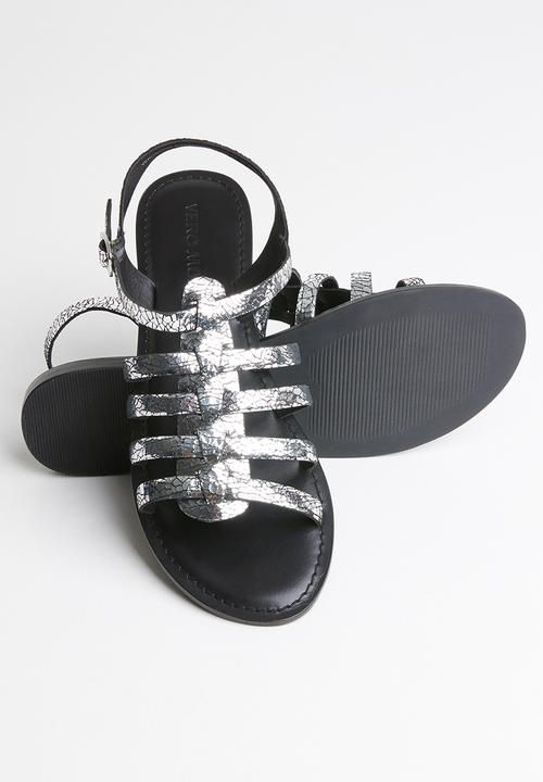 Vero Moda - Rie leather sandal - silver