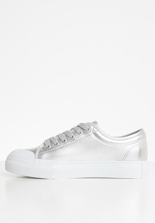 Vero Moda - Flatform sneaker - silver