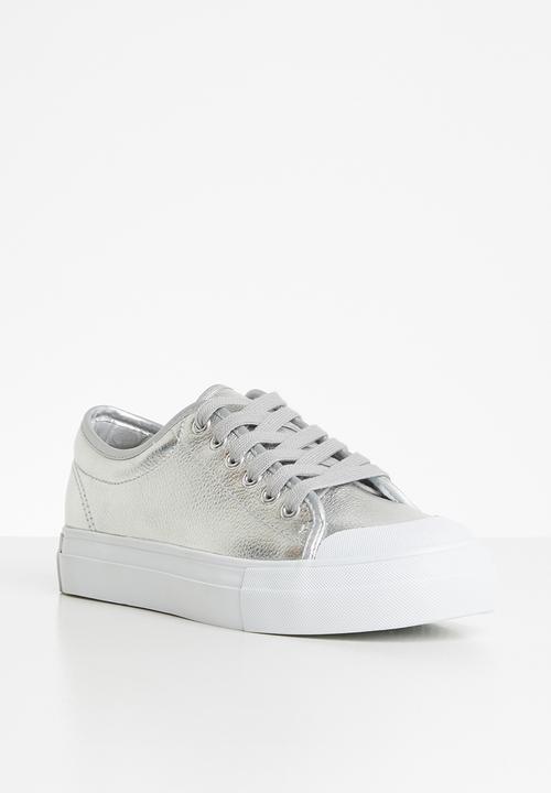 Vero Moda - Flatform sneaker - silver