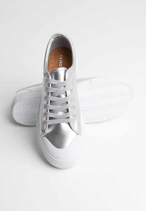 Vero Moda - Flatform sneaker - silver