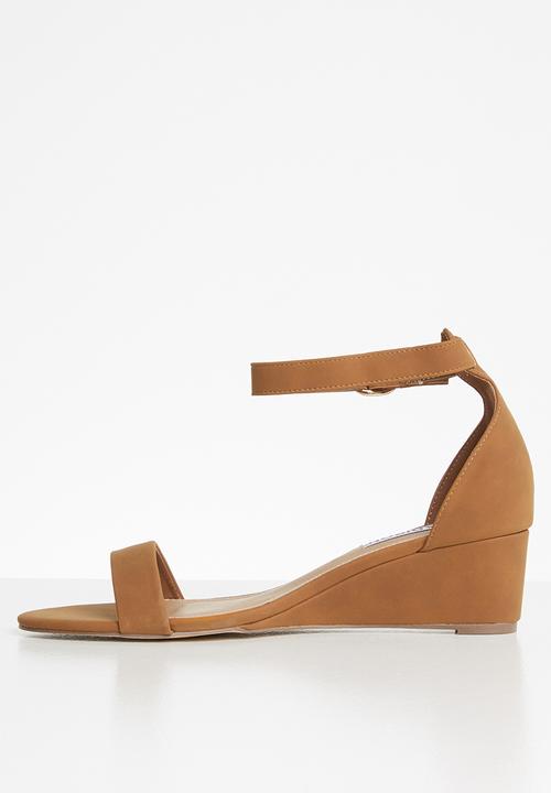 Madison® - Charlie ankle strap wedge - brown