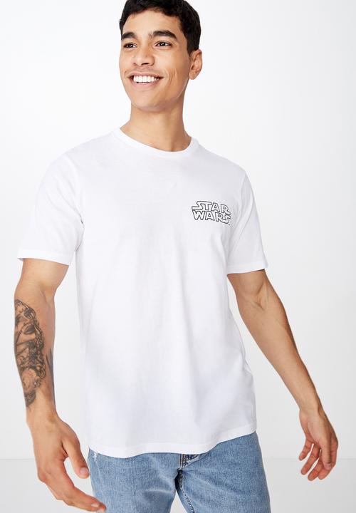 Cotton On - Tbar collab short sleeve Star Wars tee - white