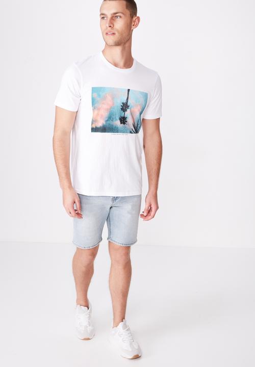 Cotton On - Tbar photo short sleeve tee - white