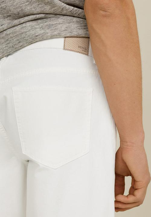 MANGO - Edorta bermuda shorts - white 
