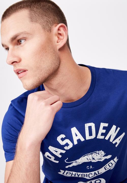 Cotton On - Tbar sport short sleeve tee - blue