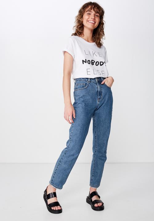 Cotton On - Classic slogan T-shirt like nobody else - white