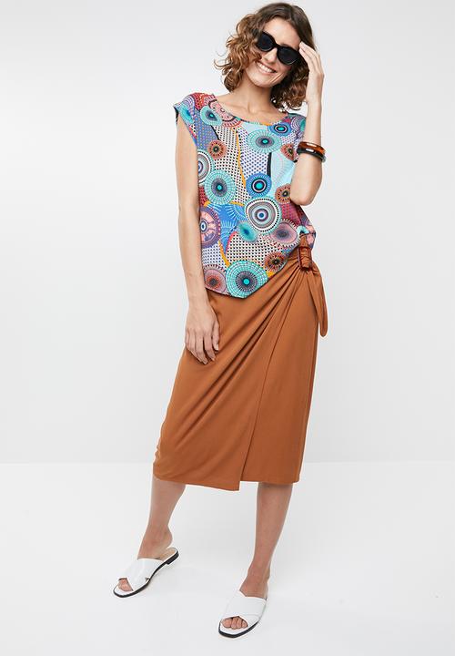 Revenge - Kaleidoscope short sleeve top - multi