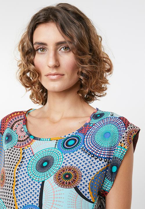 Revenge - Kaleidoscope short sleeve top - multi