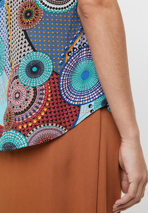 Revenge - Kaleidoscope short sleeve top - multi
