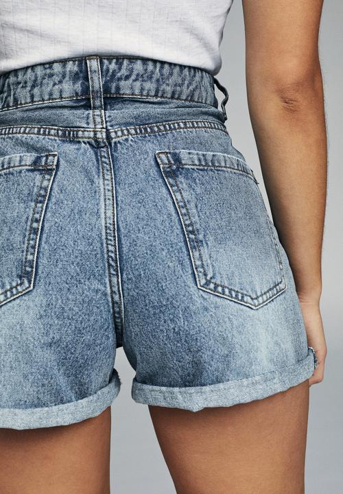 Cotton On - High rise flashback denim - blue