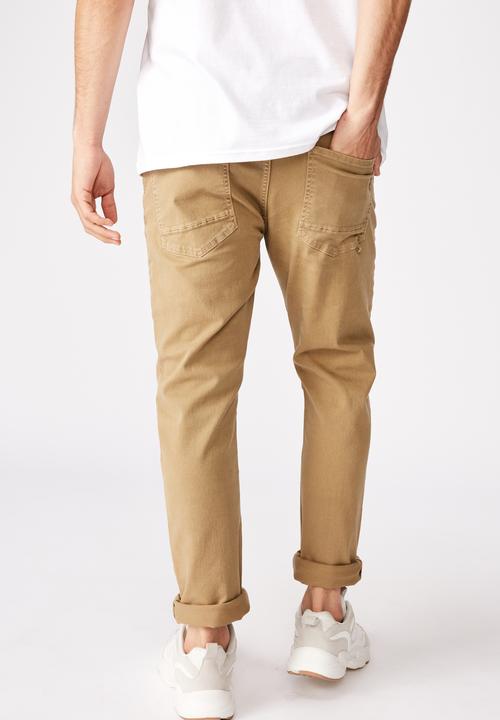 Cotton On - Tapered leg jeans - brown 