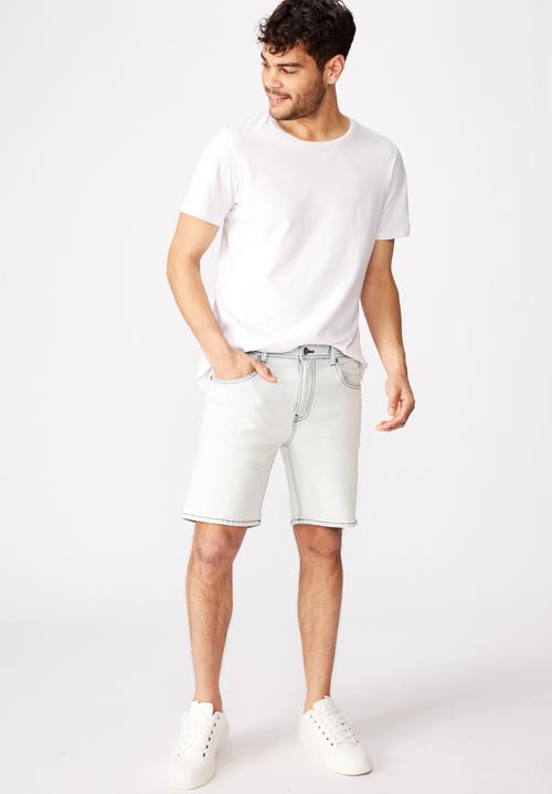 Cotton On - Straight leg shorts - blue