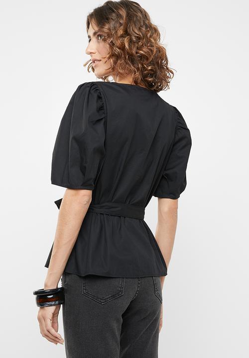 Vero Moda - Gilla tie top - black