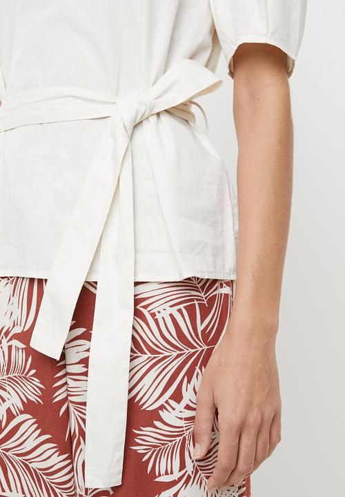 Vero Moda - Gilla tie top - beige