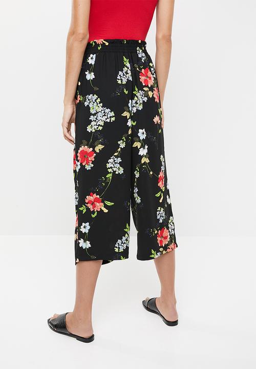 ONLY - Floral cropped pants - multi 