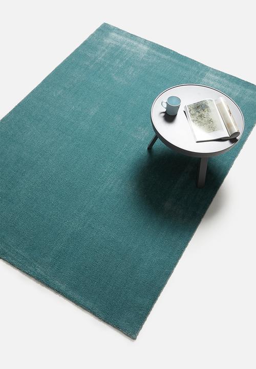 Sixth Floor - Shaggy feel rug - duck egg