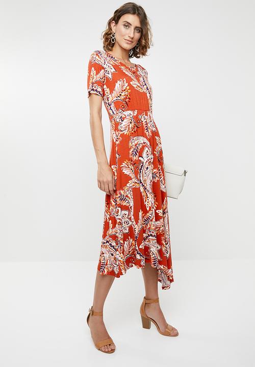 edit - Asymmetrical dress - print
