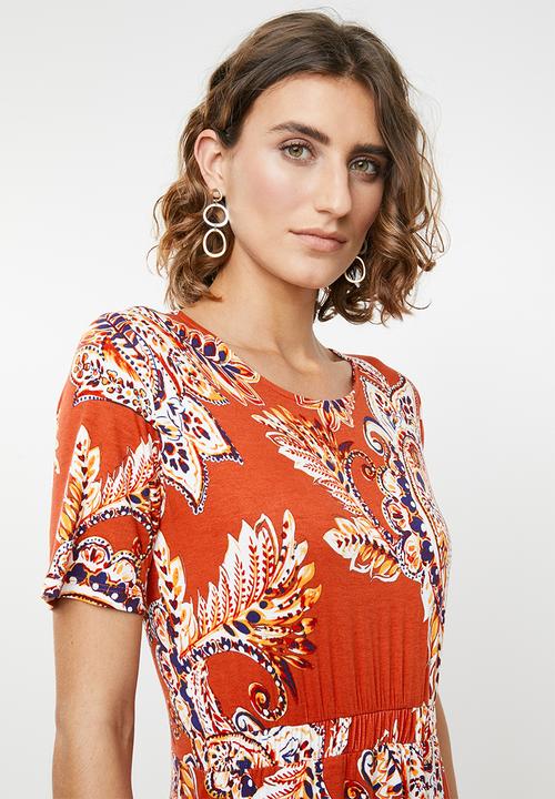 edit - Asymmetrical dress - print