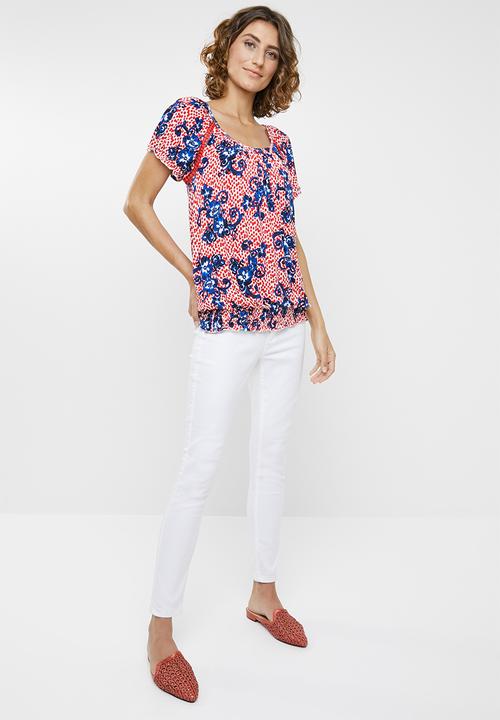 edit - Crochet inset top - multi 