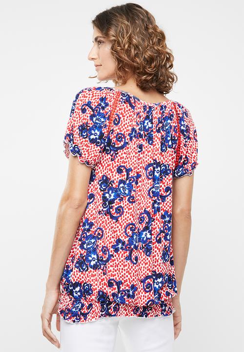 edit - Crochet inset top - multi 