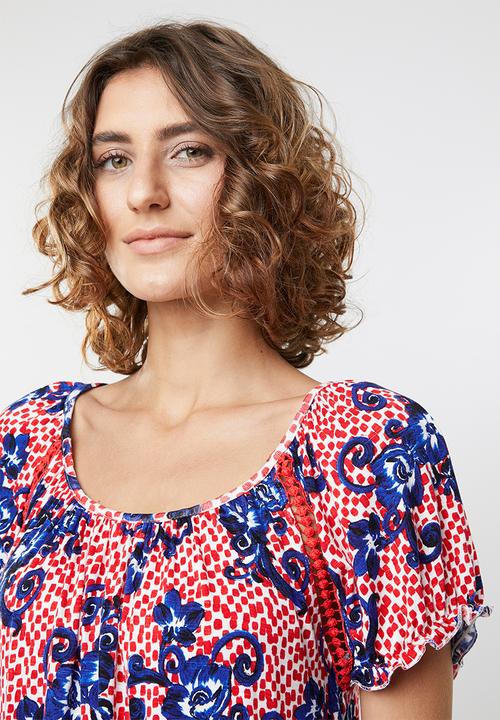 edit - Crochet inset top - multi 