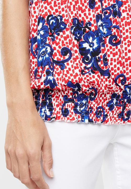edit - Crochet inset top - multi 