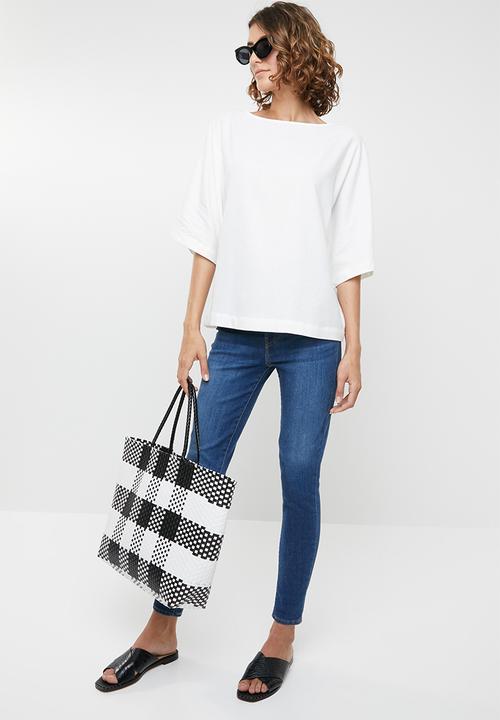 edit - Boxy linen top - cream
