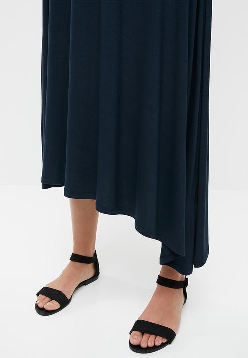 edit - Asymetrical dress - navy