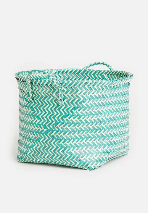 Sixth Floor - Plastic basket large - teal
