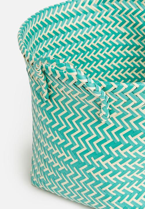 Sixth Floor - Plastic basket large - teal