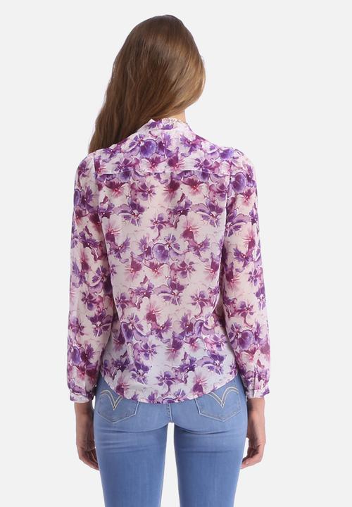 American Apparel - Chiffon Secretary Blouse