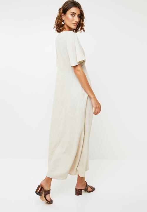 Me&B - Linen blend dress - beige