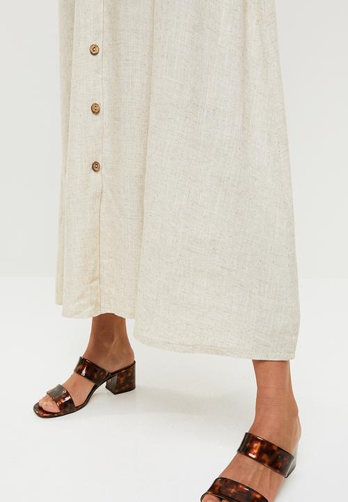 Me&B - Linen blend dress - beige