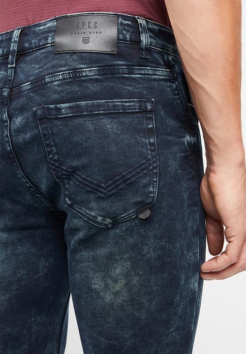 S.P.C.C - Feather slim fit jeans - blue & black