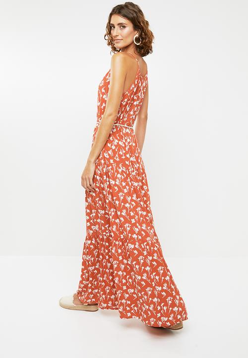 Me&B - Tiered dress - orange