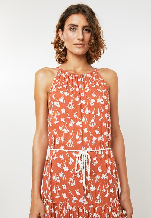Me&B - Tiered dress - orange