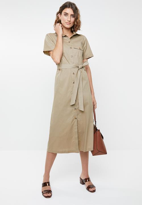 edit - Utility dress - khaki