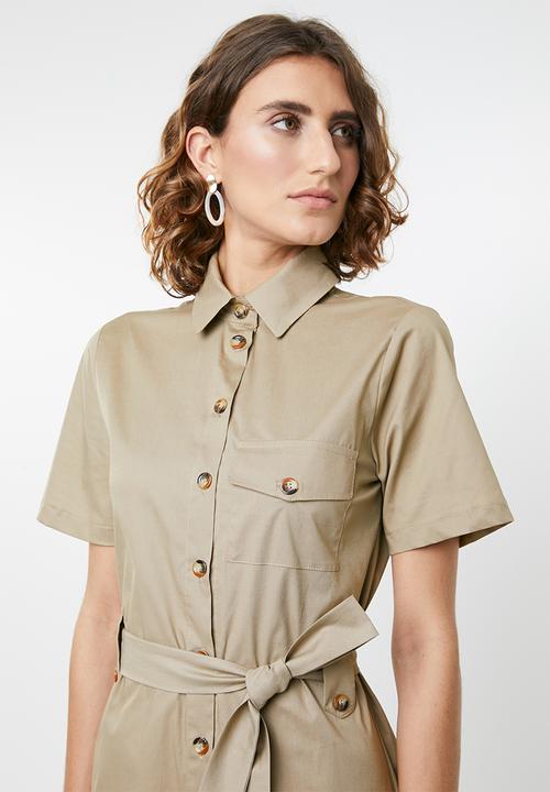 edit - Utility dress - khaki