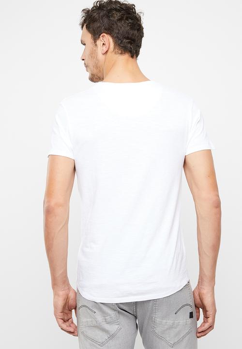 S.P.C.C - Scoop hem tee - white