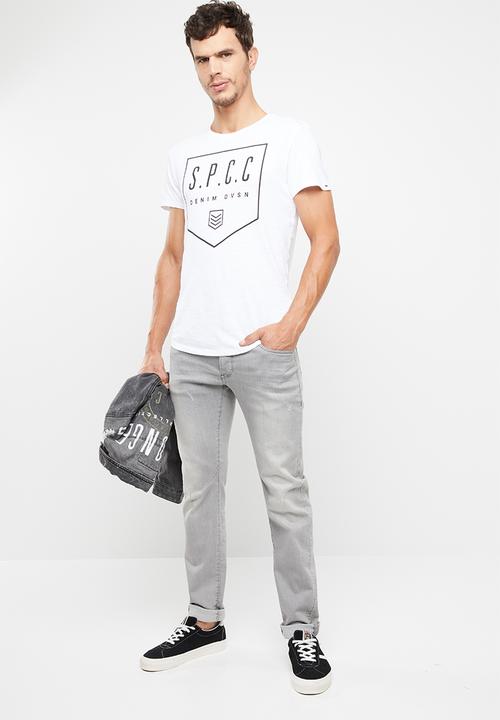 S.P.C.C - Scoop hem tee - white