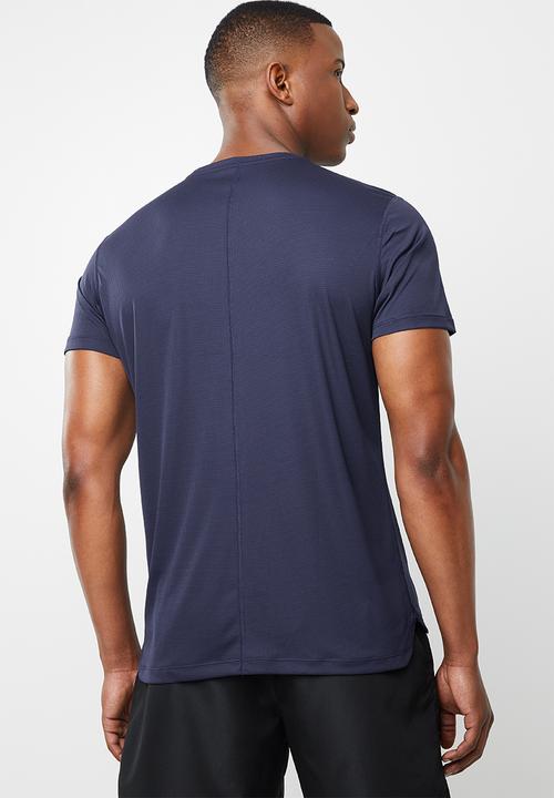 ASICS - Silver short sleeve top - navy
