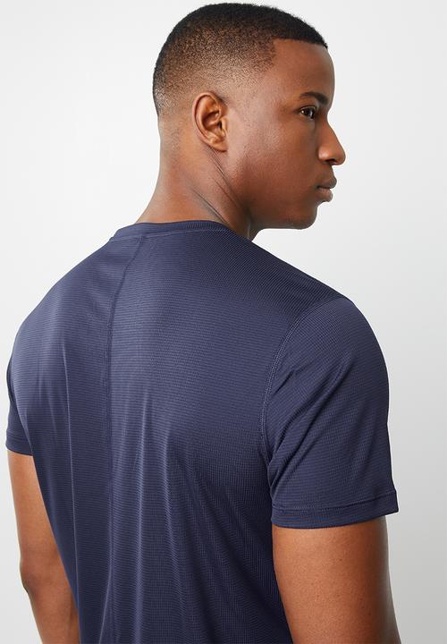 ASICS - Silver short sleeve top - navy