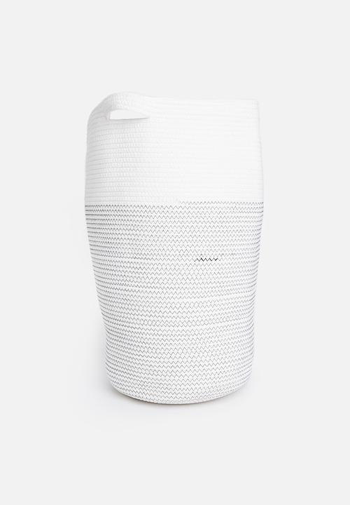 Sixth Floor - Cotton rope laundry basket - grey