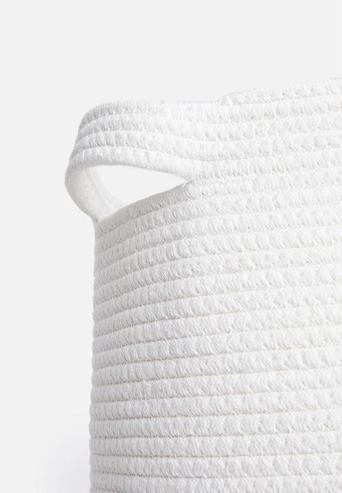 Sixth Floor - Cotton rope laundry basket - grey