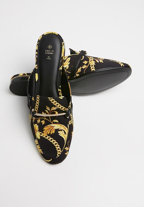 Call It Spring - Dacotaa mule - black/gold multi