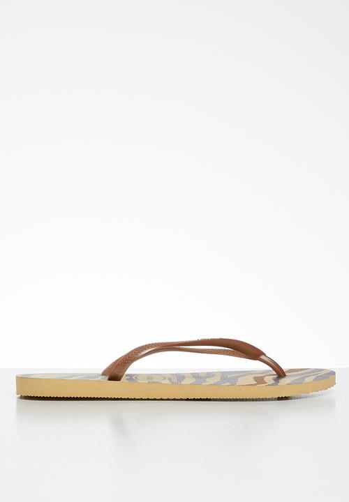 Havaianas - Slim animals - bronze & black